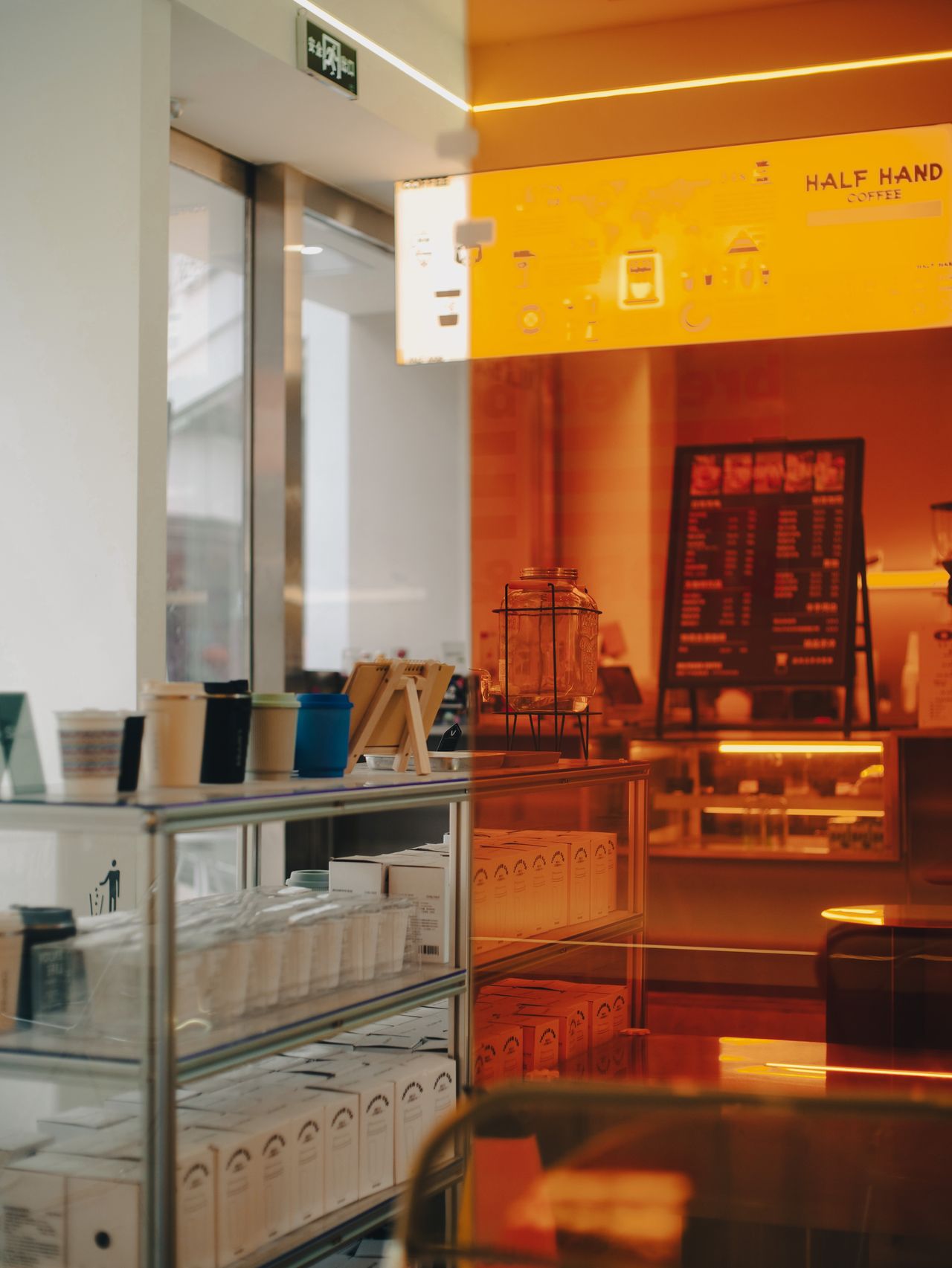 Interieur van een koffiebar