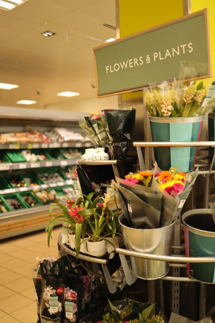 Assorted Flowers In The Market