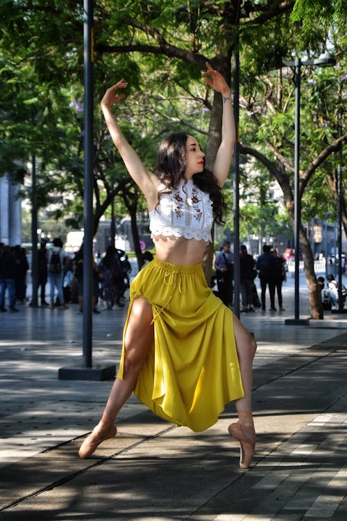 Ballet Dancer in Yellow Skirt