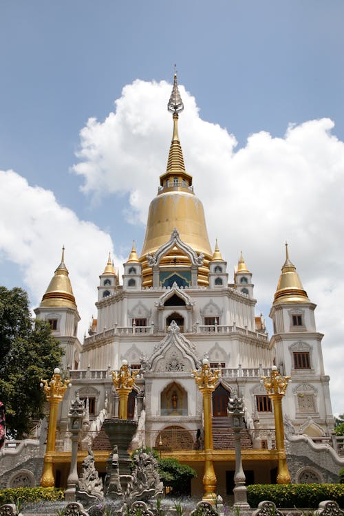 Foto stok gratis bangunan terkenal, kuil budha bao long, melihat-lihat