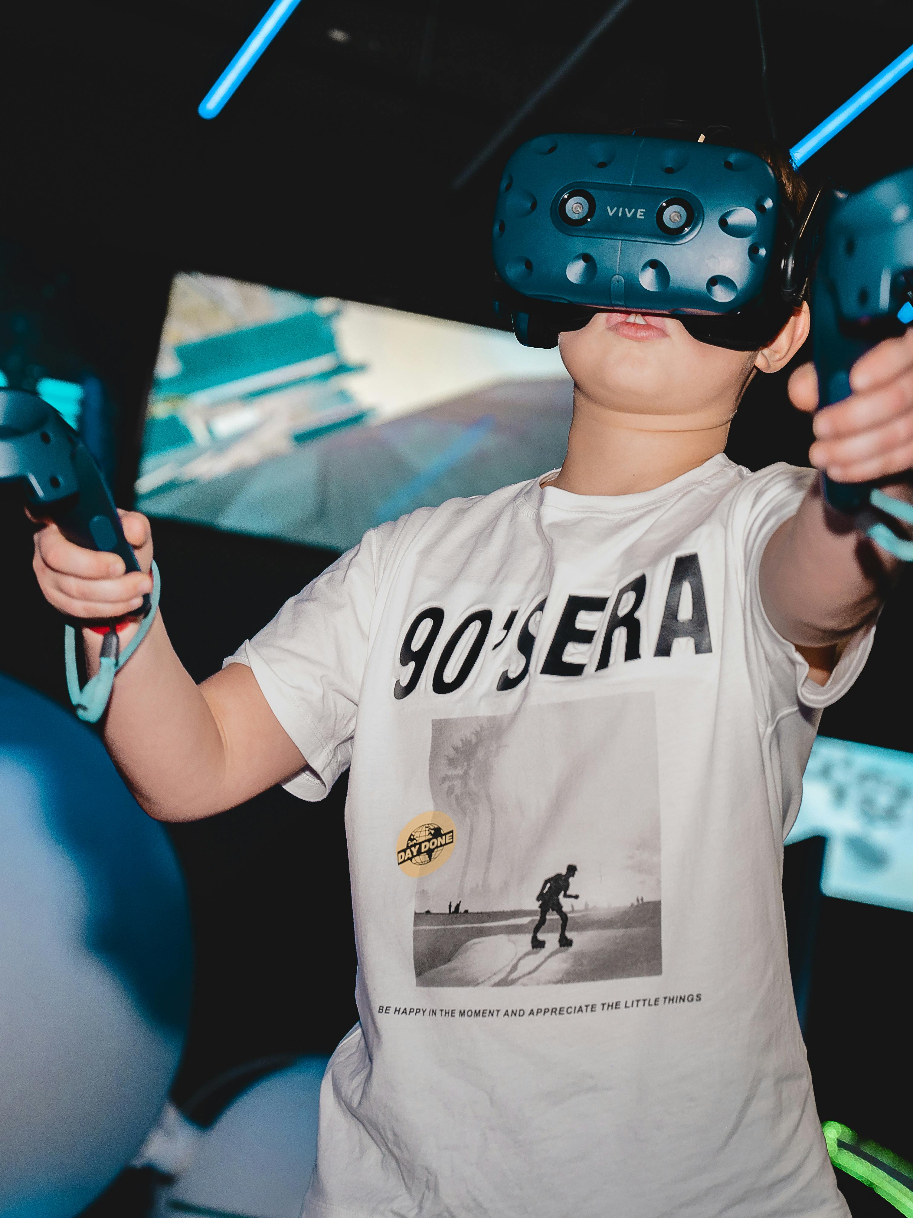 Photo of Boy Using Vr Headset · Free Stock Photo
