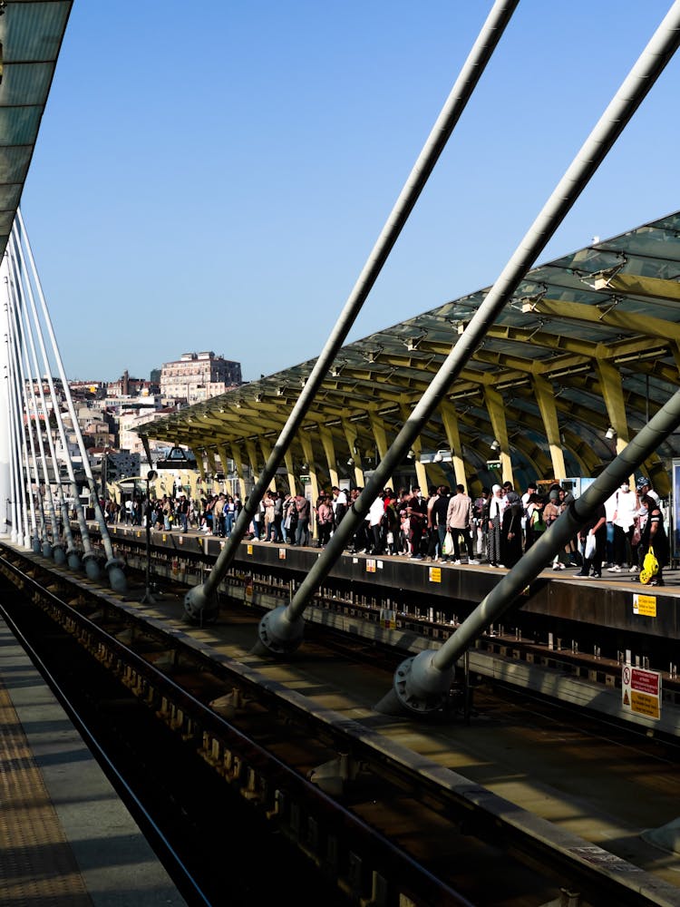 People At Railway Station