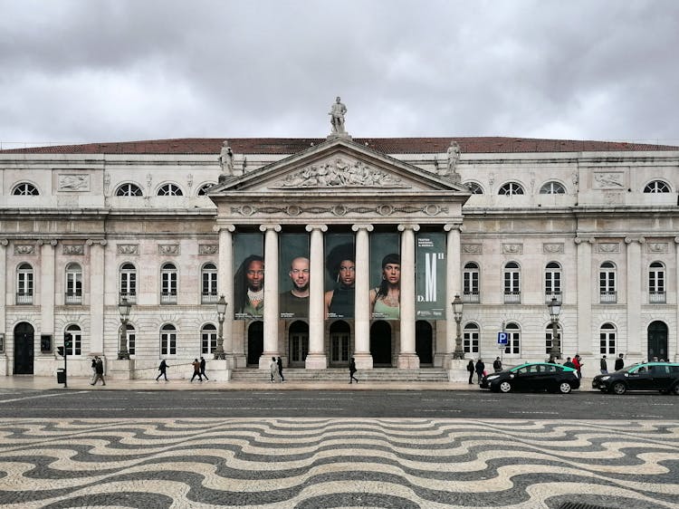 Front View Of Classic Building Of Museum