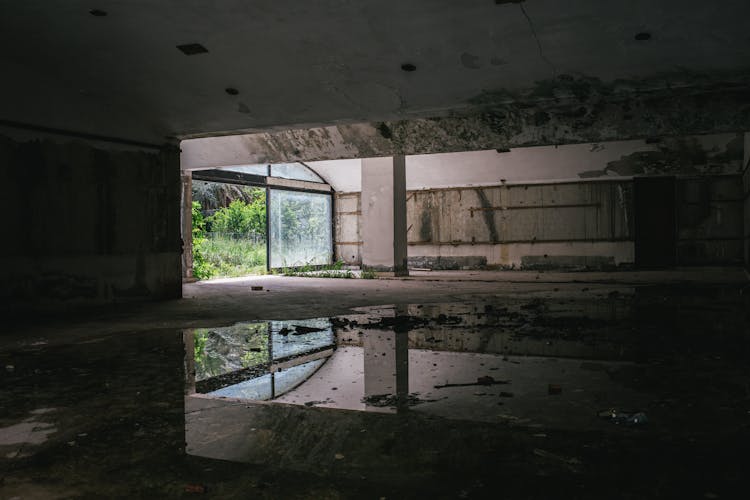 Old Abandoned Building In Decay Inside