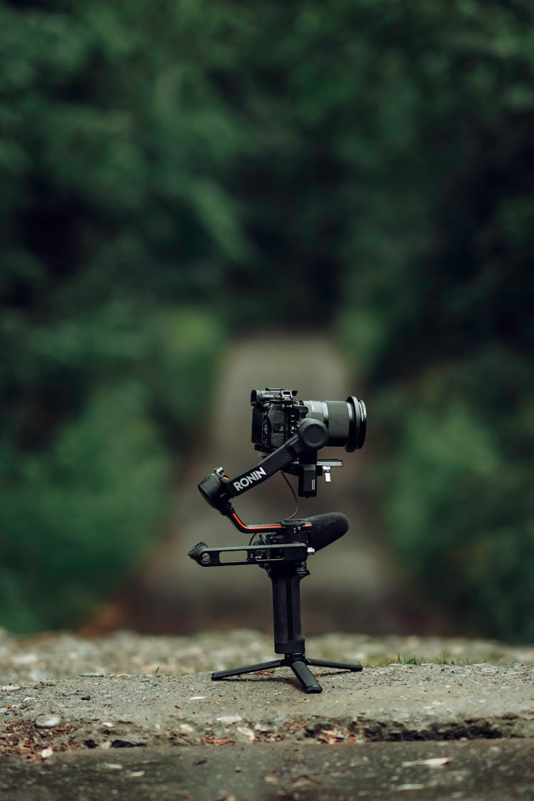 A Camera Attached To A Gimbal