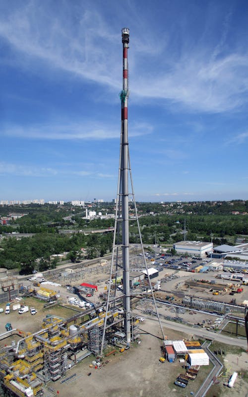 Kostenloses Stock Foto zu Ã–lraffinerie, drohne erschossen, entzünden