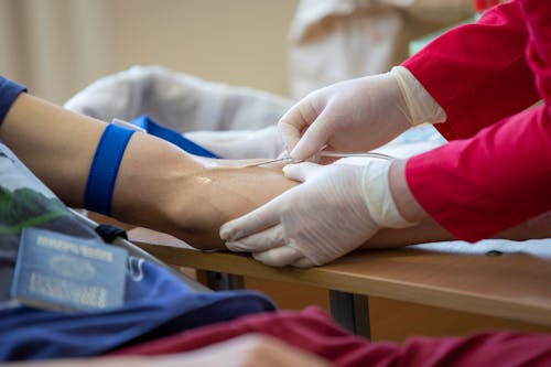 Free stock photo of arm, blood, care