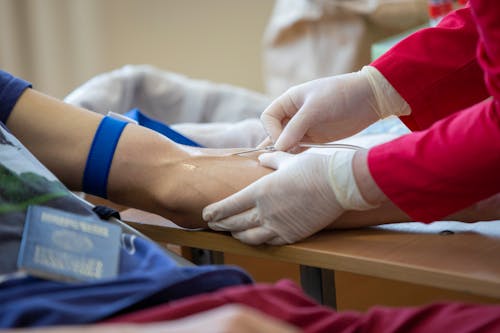 Free stock photo of arm, blood, care