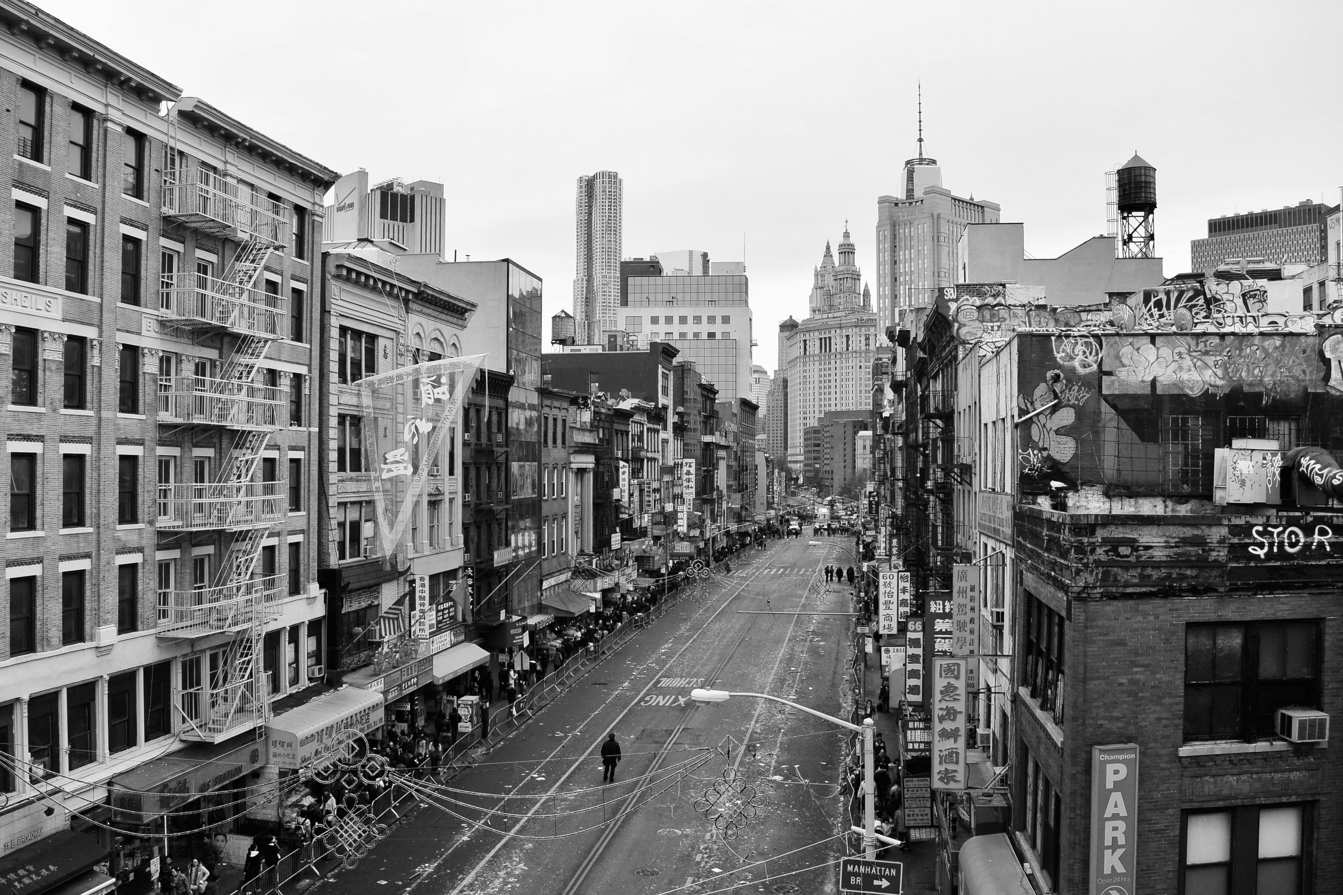 Grayscale Photo Of High Rise Buildings In The City Free Stock Photo grayscale-photo-of-high-rise-buildings-in-the-city-free-stock-photo
