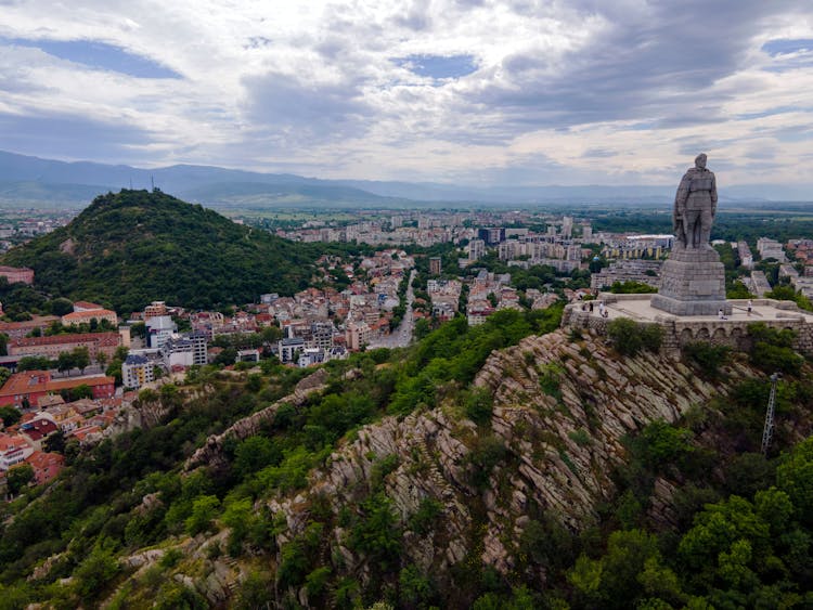 Statue On Top Of The Hill