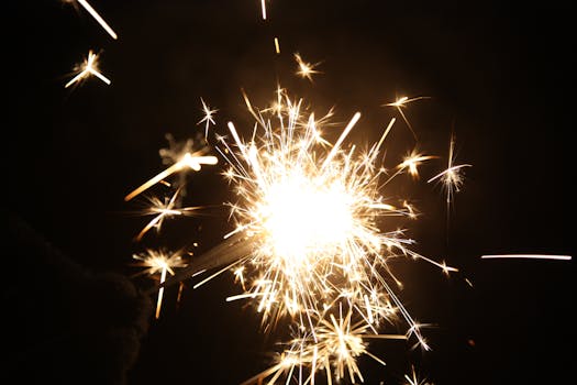 Free stock photo of new year's eve, sparkler, december 31, sylvester