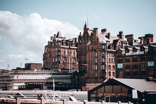 Explore historic architectural beauty in Edinburgh, Scotland under a bright sky.