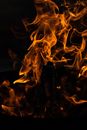 Fire in the Dark during Night Time