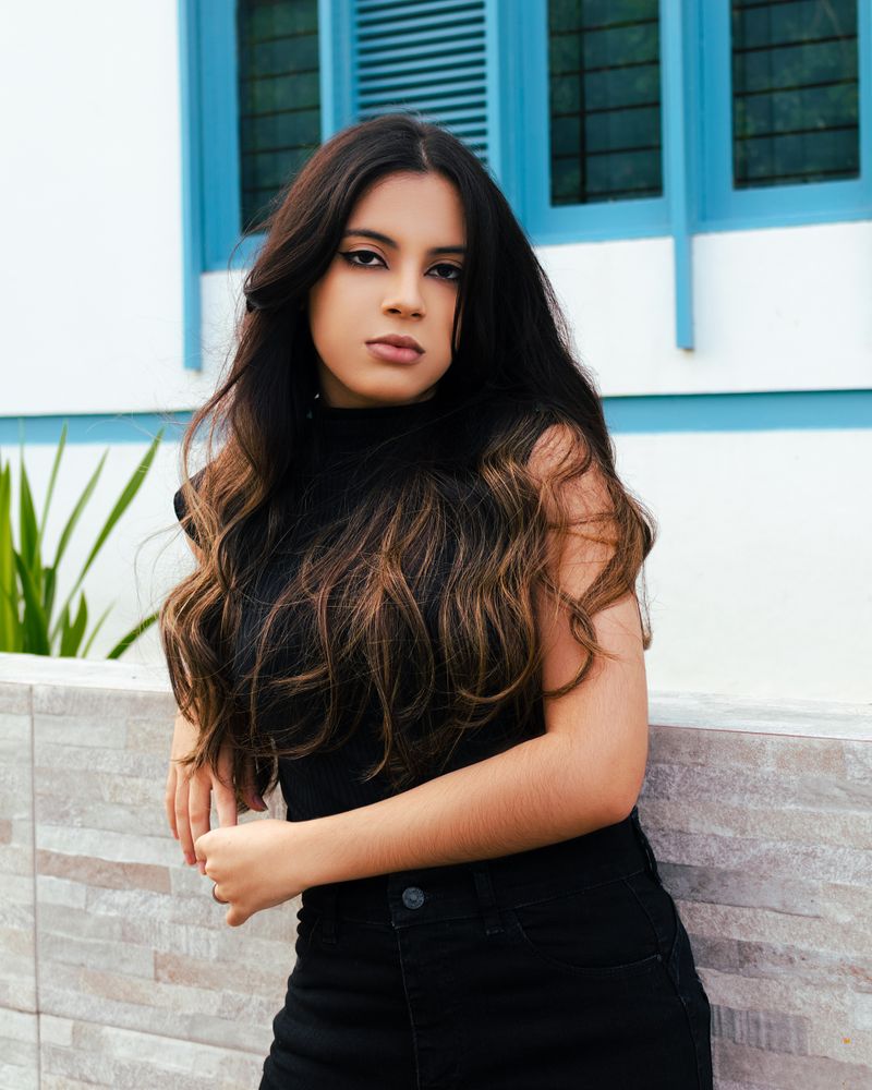 Woman with fresh styled hair
