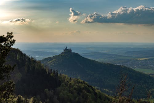 View of the Hohenzollern Castle from a Distance, Hohenzollern, Germany 