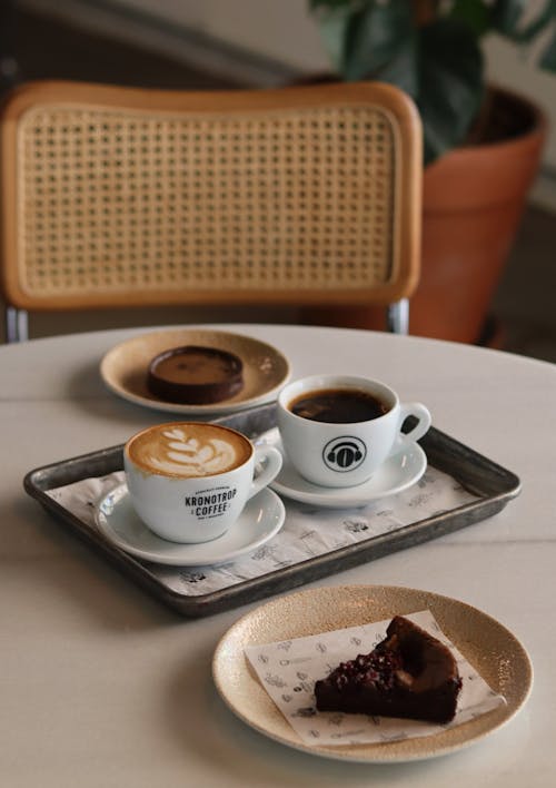 White Ceramic Cup on White Ceramic Saucer