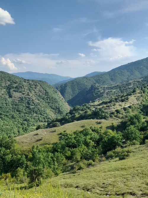 Free Beautiful mountain scenery in North Macedonia, showcasing lush greenery and rolling hills. Stock Photo