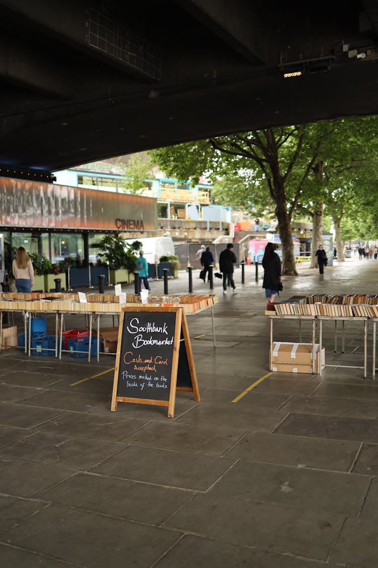 Photo Of A Street Selling Of Books