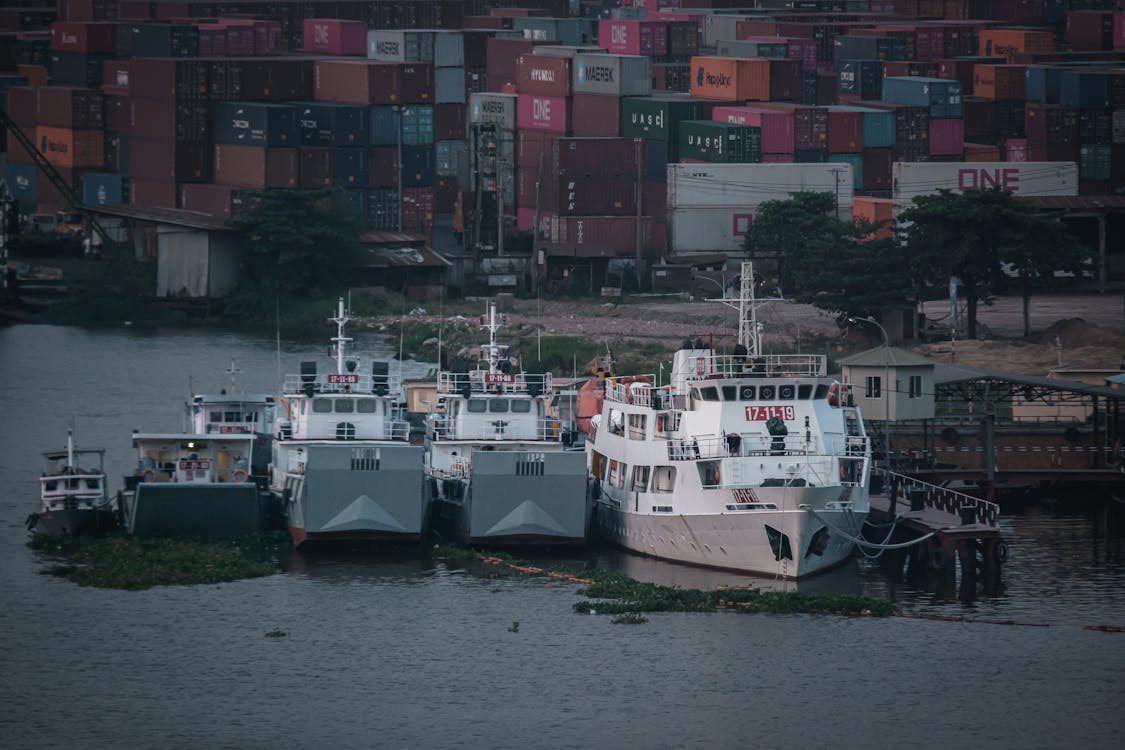 Cargo Ships on Dock