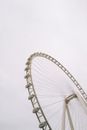 White Ferris Wheel Under White Sky