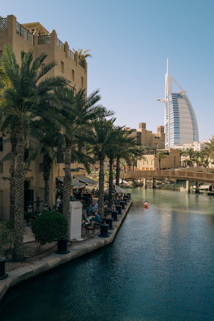 The View Of The Burj Al Arab In Dubai