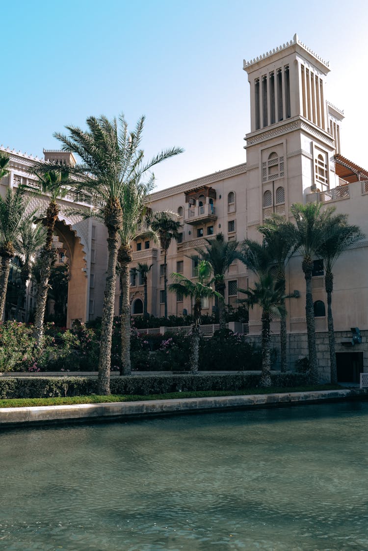 Hotel Among Palm Trees In Dubai
