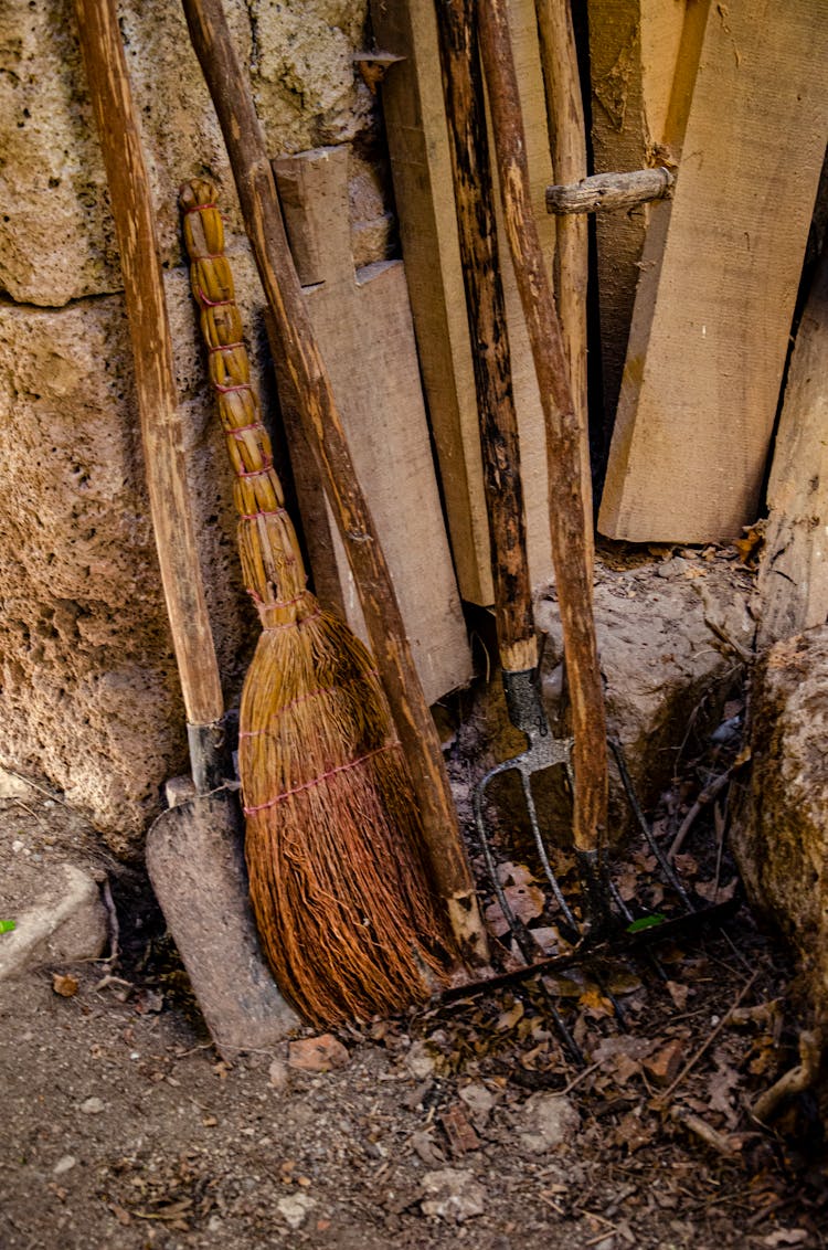 Broom And Farm Tools