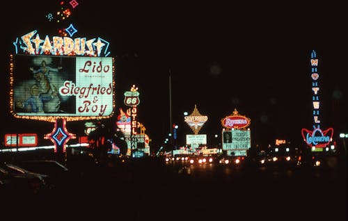 Las Vegas Billboards at Night 