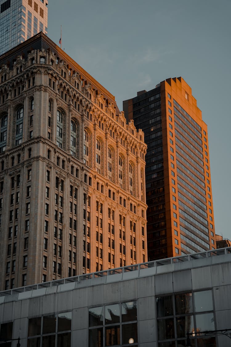 The 90 West Street And New York Marriott Downtown Buildings