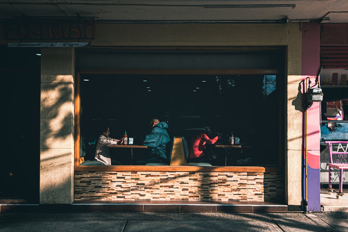 People Eating in a Restaurant