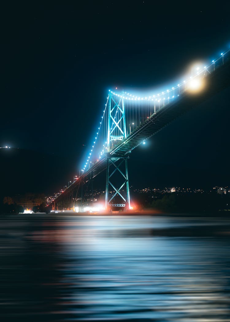 Lions Gate Bridge at Night