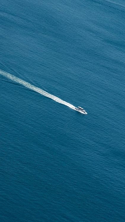 Birds Eye View of a Boat at Sea · Free Stock Photo