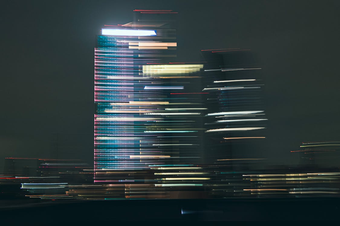 Long Exposure Photography of a Building at Night · Free Stock Photo