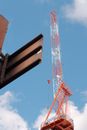 Orange and Black Crane Under Blue Sky