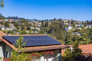 Solar mounting structure rafter and purlin installation on Etah rooftop