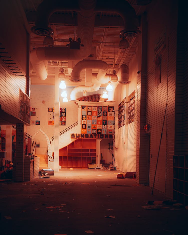 Abandoned Warehouse Interior 