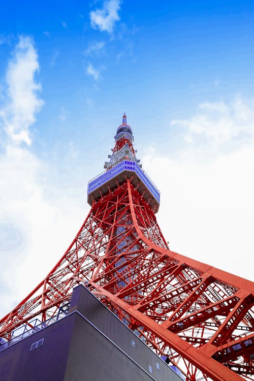 A Low Angle Shot of Tokyo Tower