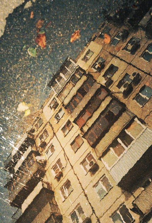 Free stock photo of buildings, city street, light reflection Stock Photo