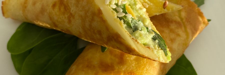 Foto de Crepioca de queijo com espinafre