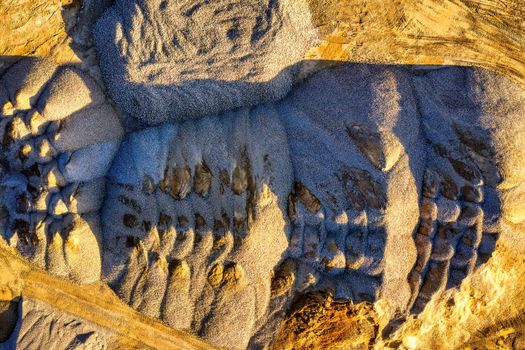 A stunning aerial view of natural rock formations in Rochester, MN gravel quarry.