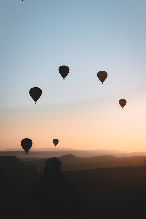 Gratis lagerfoto af aerostater, balloner, himmel