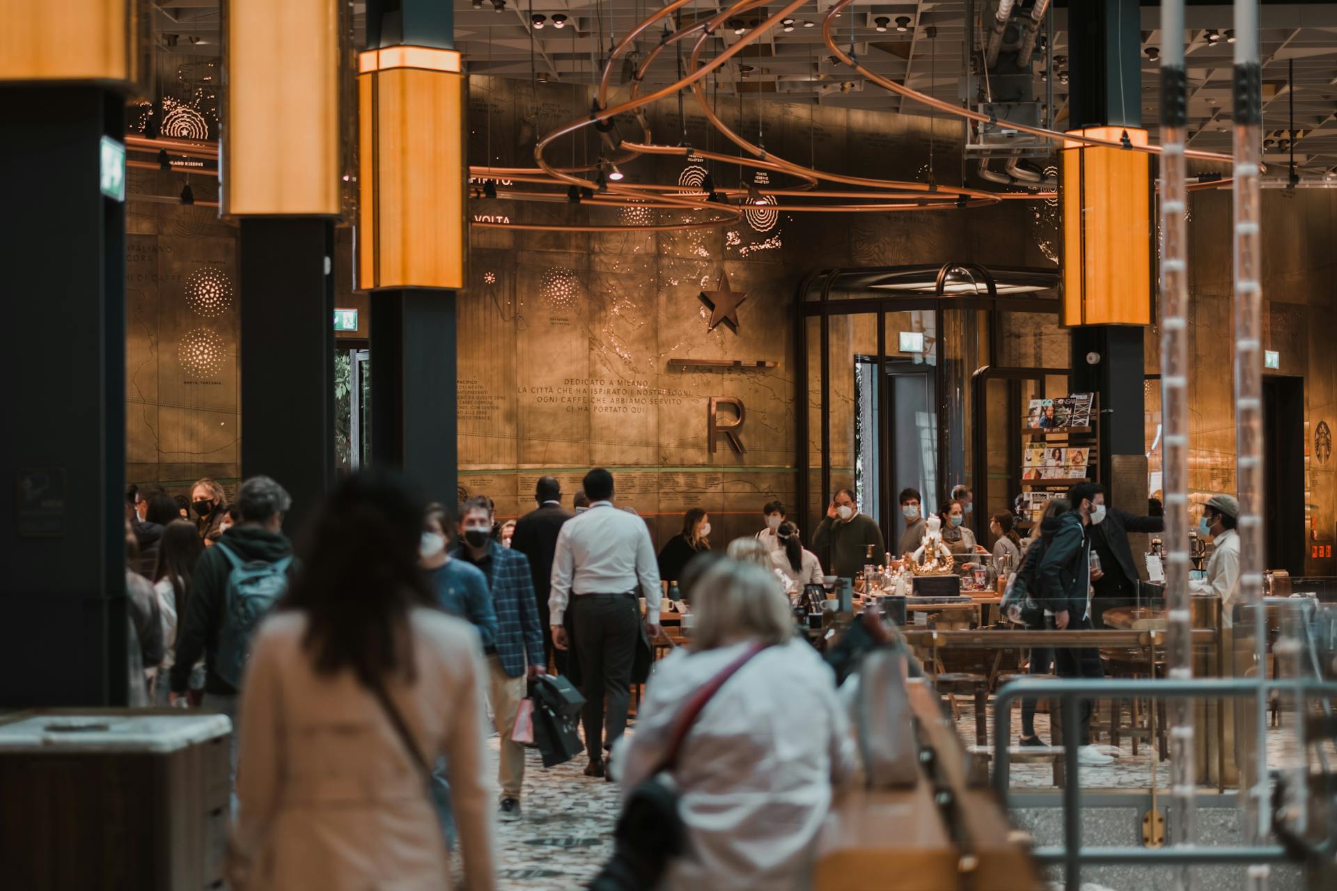 Starbucks Reserve Roastery in Piazza Cordusio in Milan