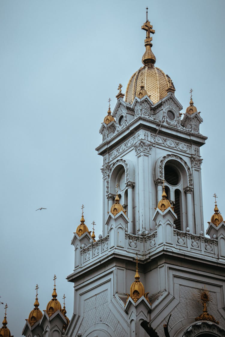 Ornate Tower Of Bulgarian St. Stephen Church, Istambul, Turkey