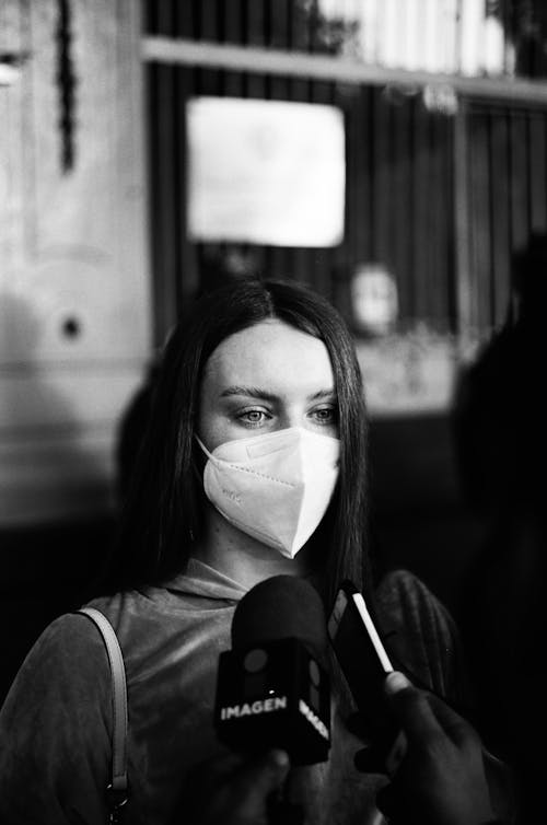 グレースケール, パンデミック, フェイスマスクの無料の写真素材