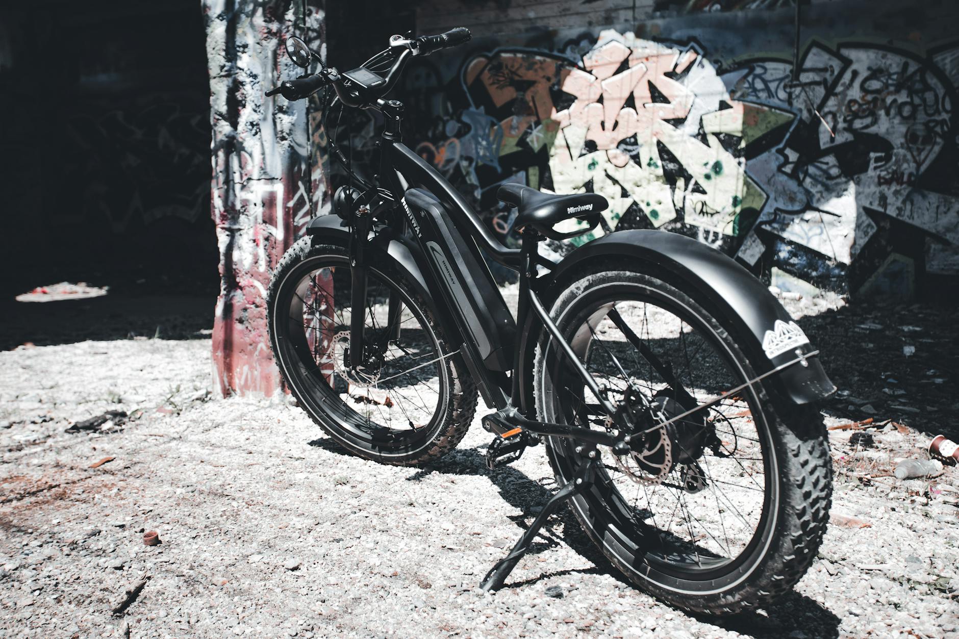 Photo of a Black Electric Bicycle 