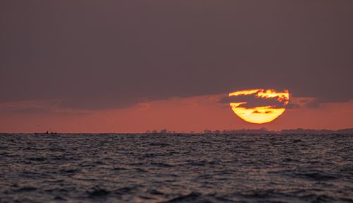 Free Stunning sunset over the ocean with a vivid sky in Nuevo Vallarta, Mexico. Stock Photo