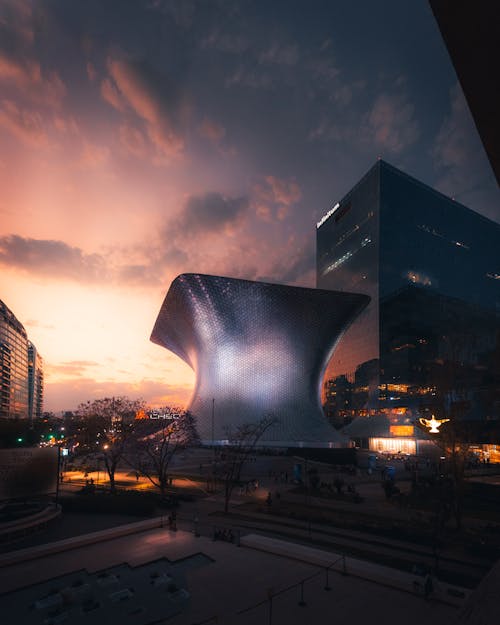 Photo of Soumaya Museum in Mexico City During Sunset