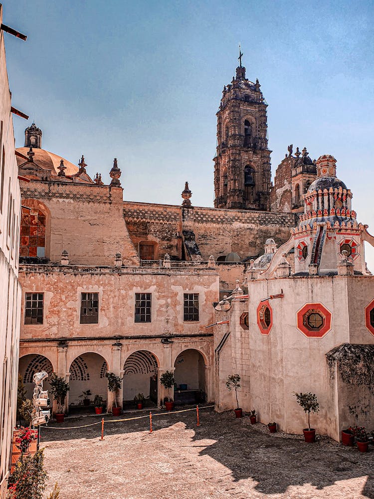 Restaurant And The Convent Of San Francisco At Tepotzotlan, Mexico