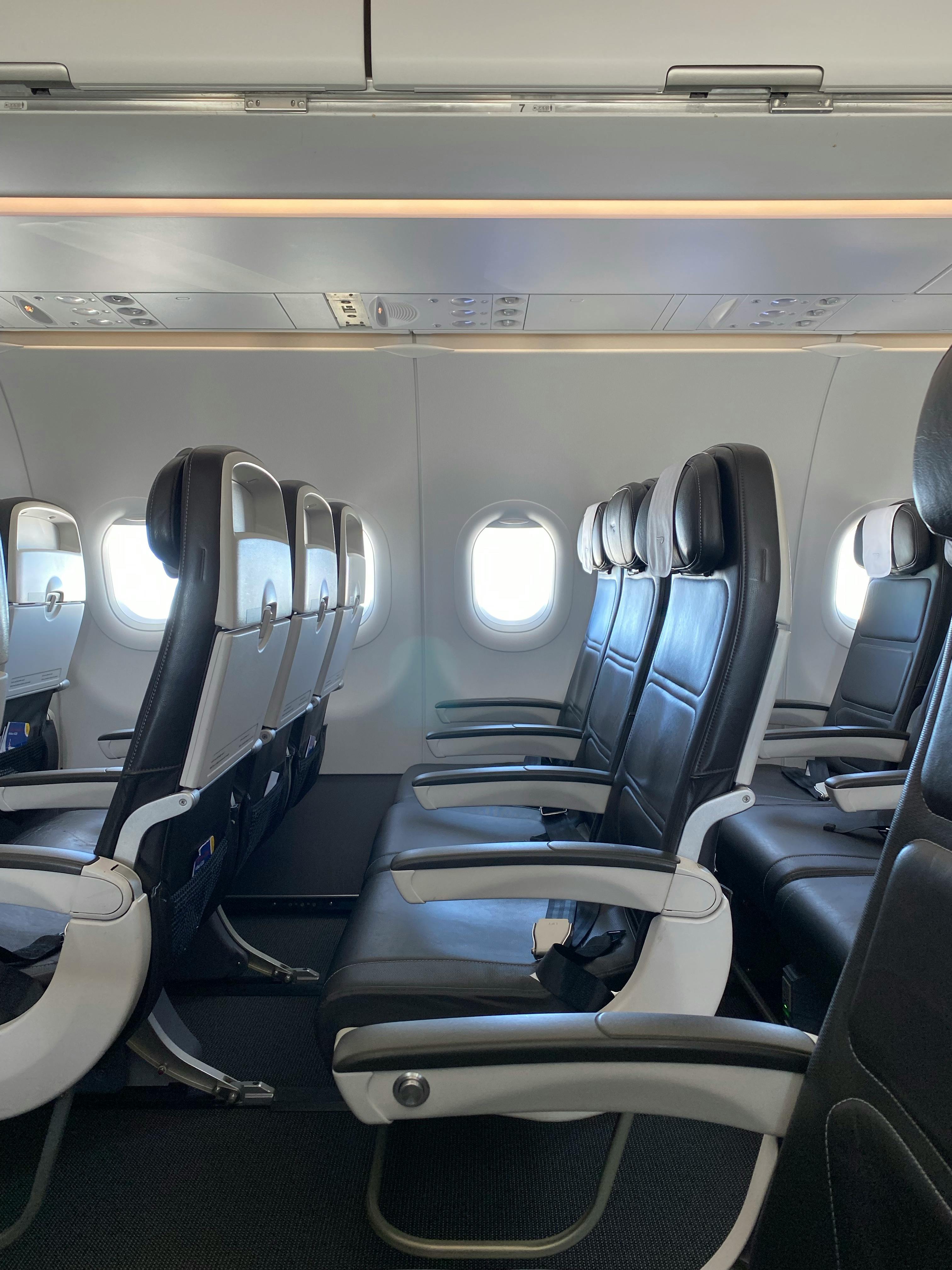 Free Black and Gray Airplane Seats Stock Photo