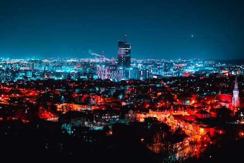 Kostnadsfri bild av natt, stad, stadens centrum